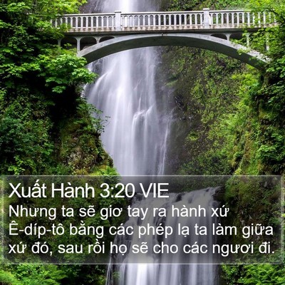 Xuất Hành 3:20 VIE Bible Verse Image
