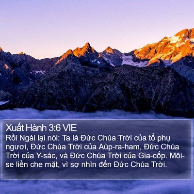 Xuất Hành 3:6 VIE Bible Verse Image