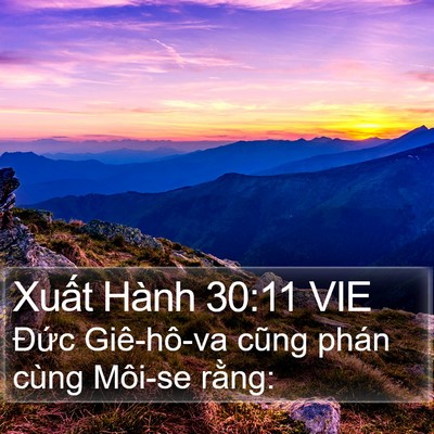Xuất Hành 30:11 VIE Bible Verse Image