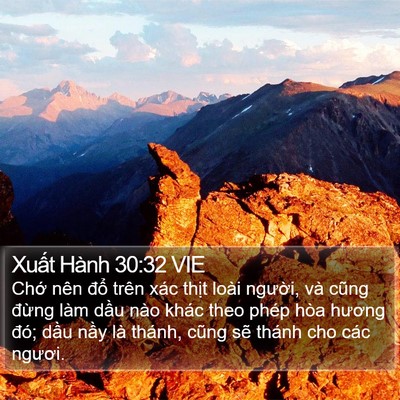 Xuất Hành 30:32 VIE Bible Verse Image