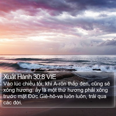 Xuất Hành 30:8 VIE Bible Verse Image