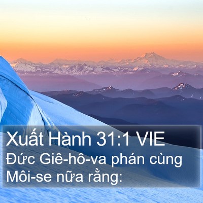 Xuất Hành 31:1 VIE Bible Verse Image