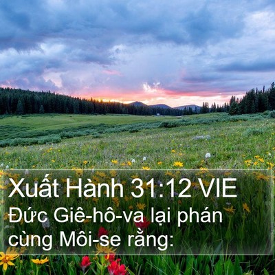 Xuất Hành 31:12 VIE Bible Verse Image