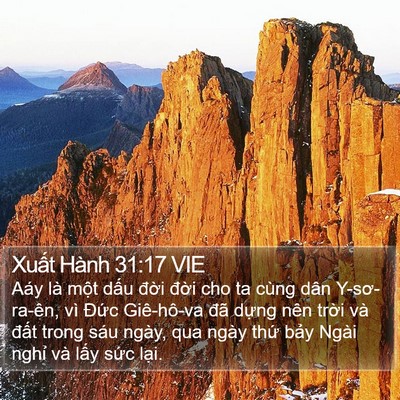Xuất Hành 31:17 VIE Bible Verse Image