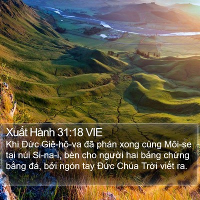 Xuất Hành 31:18 VIE Bible Verse Image