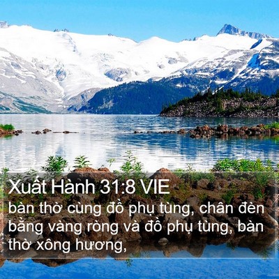 Xuất Hành 31:8 VIE Bible Verse Image