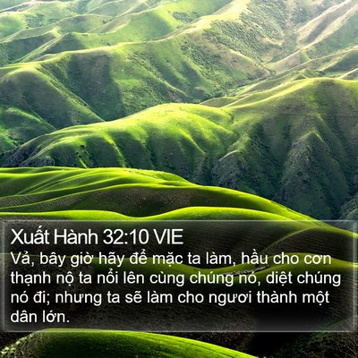 Xuất Hành 32:10 VIE Bible Verse Image