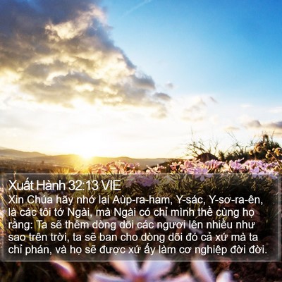 Xuất Hành 32:13 VIE Bible Verse Image