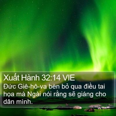 Xuất Hành 32:14 VIE Bible Verse Image