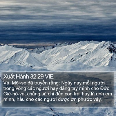 Xuất Hành 32:29 VIE Bible Verse Image