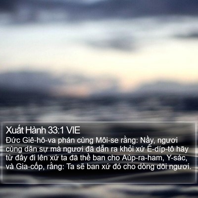 Xuất Hành 33:1 VIE Bible Verse Image