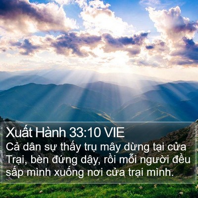 Xuất Hành 33:10 VIE Bible Verse Image