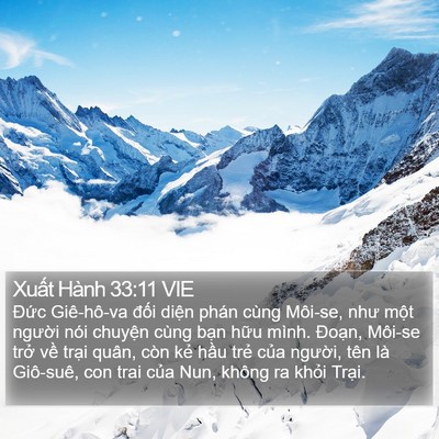 Xuất Hành 33:11 VIE Bible Verse Image