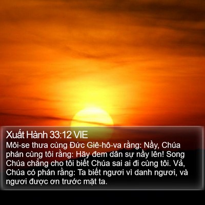 Xuất Hành 33:12 VIE Bible Verse Image
