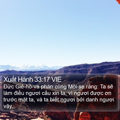 Xuất Hành 33:17 VIE Bible Verse Image