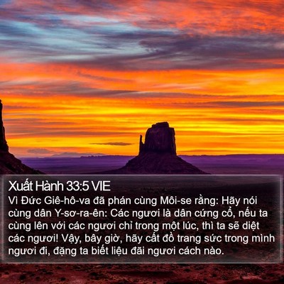 Xuất Hành 33:5 VIE Bible Verse Image