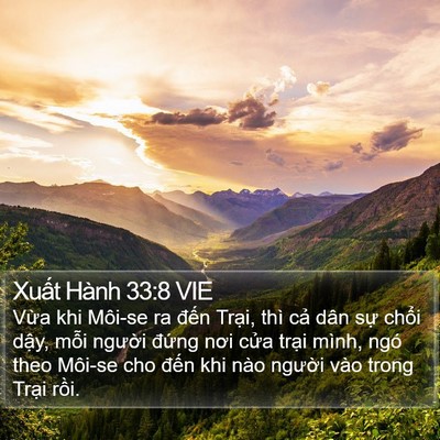 Xuất Hành 33:8 VIE Bible Verse Image
