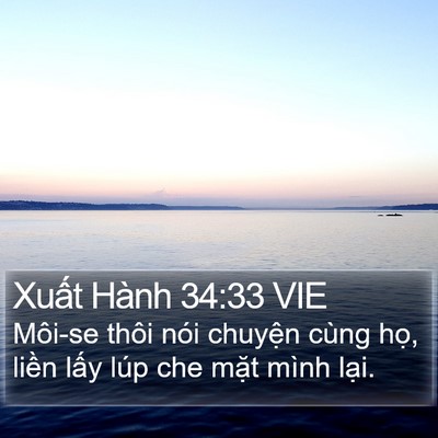 Xuất Hành 34:33 VIE Bible Verse Image