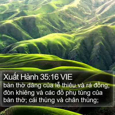 Xuất Hành 35:16 VIE Bible Verse Image