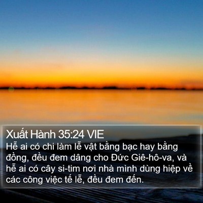 Xuất Hành 35:24 VIE Bible Verse Image