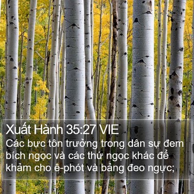 Xuất Hành 35:27 VIE Bible Verse Image