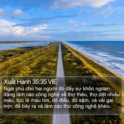 Xuất Hành 35:35 VIE Bible Verse Image
