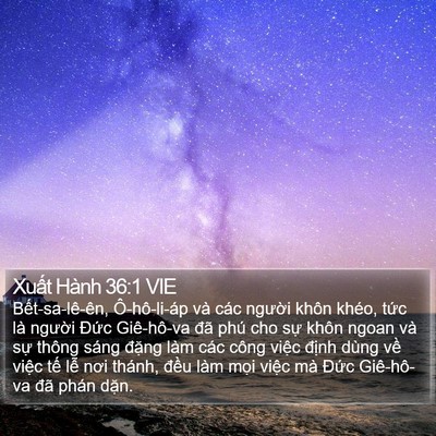Xuất Hành 36:1 VIE Bible Verse Image