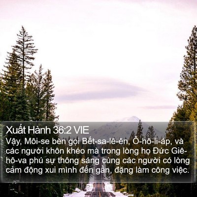 Xuất Hành 36:2 VIE Bible Verse Image