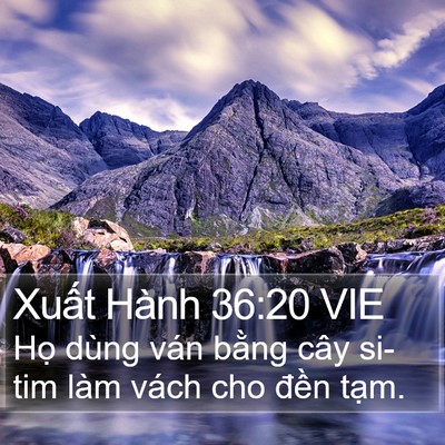 Xuất Hành 36:20 VIE Bible Verse Image