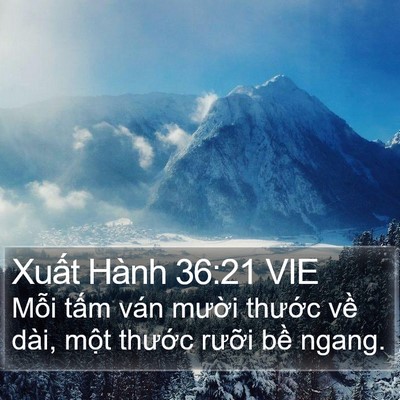 Xuất Hành 36:21 VIE Bible Verse Image