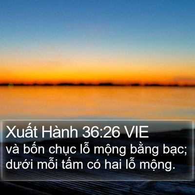 Xuất Hành 36:26 VIE Bible Verse Image