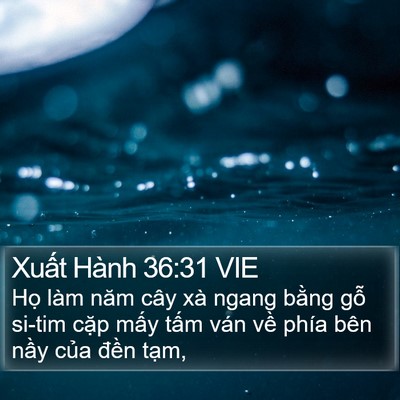 Xuất Hành 36:31 VIE Bible Verse Image