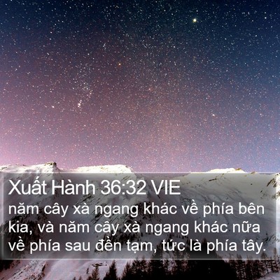 Xuất Hành 36:32 VIE Bible Verse Image