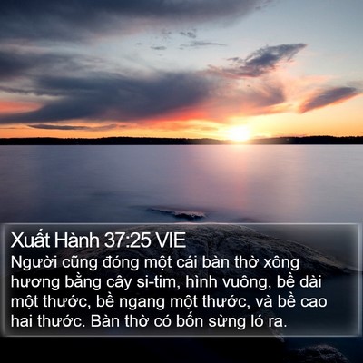 Xuất Hành 37:25 VIE Bible Verse Image