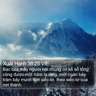 Xuất Hành 38:25 VIE Bible Verse Image