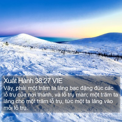 Xuất Hành 38:27 VIE Bible Verse Image