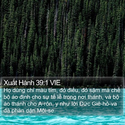 Xuất Hành 39:1 VIE Bible Verse Image