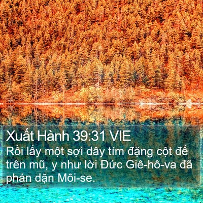 Xuất Hành 39:31 VIE Bible Verse Image