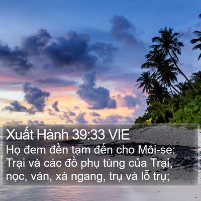 Xuất Hành 39:33 VIE Bible Verse Image