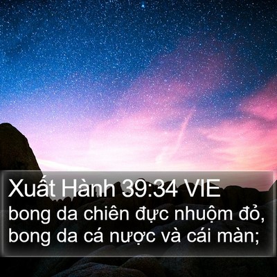 Xuất Hành 39:34 VIE Bible Verse Image