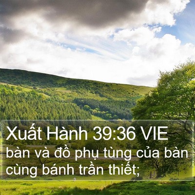 Xuất Hành 39:36 VIE Bible Verse Image