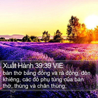 Xuất Hành 39:39 VIE Bible Verse Image