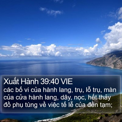 Xuất Hành 39:40 VIE Bible Verse Image