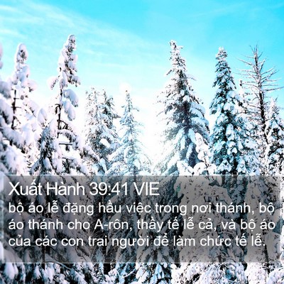 Xuất Hành 39:41 VIE Bible Verse Image