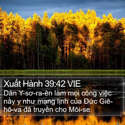 Xuất Hành 39:42 VIE Bible Verse Image
