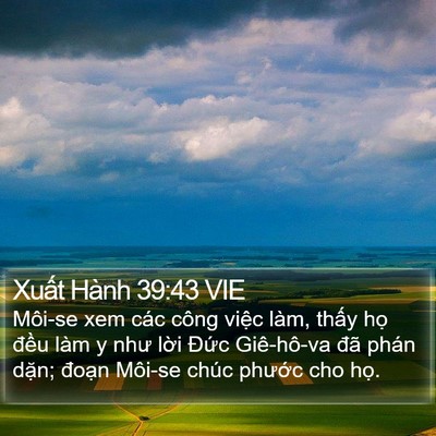 Xuất Hành 39:43 VIE Bible Verse Image