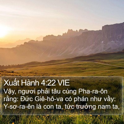 Xuất Hành 4:22 VIE Bible Verse Image