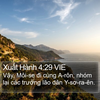 Xuất Hành 4:29 VIE Bible Verse Image