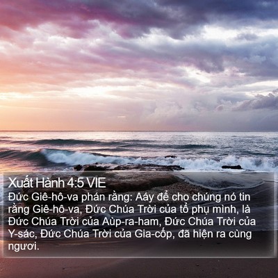 Xuất Hành 4:5 VIE Bible Verse Image