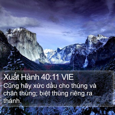 Xuất Hành 40:11 VIE Bible Verse Image